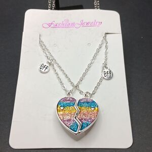 New 2 PC Set Best Friends Multicolor Heartshaped Magnetic